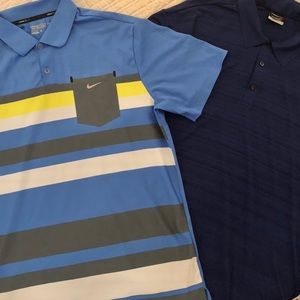 Two Nike Golf Polos